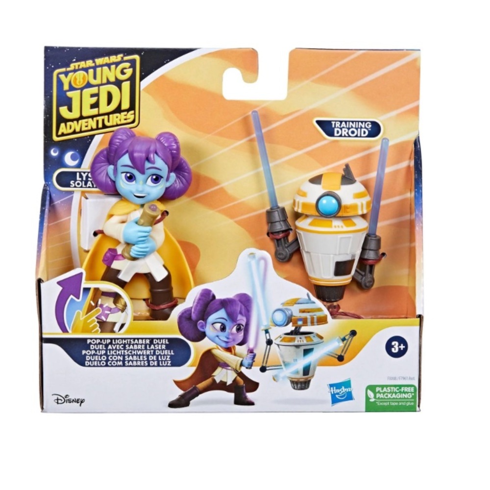 Star Wars Pop-Up Lightsaber Duel Lys Solay and Training Droid